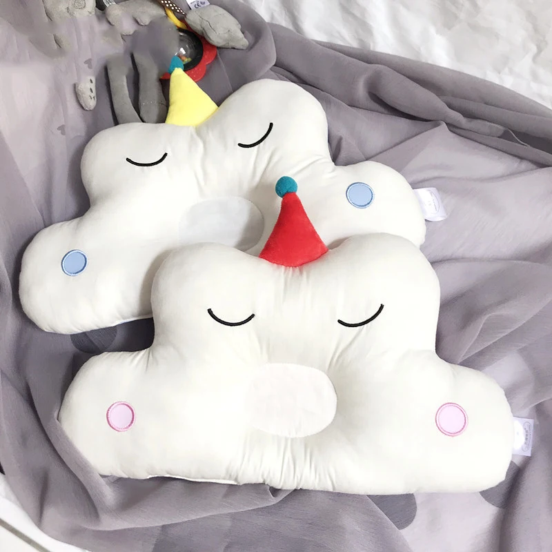 Baby Cloud Ver. Pillow Newborn Baby Flat Head Pillow Breast Feeding Pillow Mummy Nursing Crib Decorate cotton