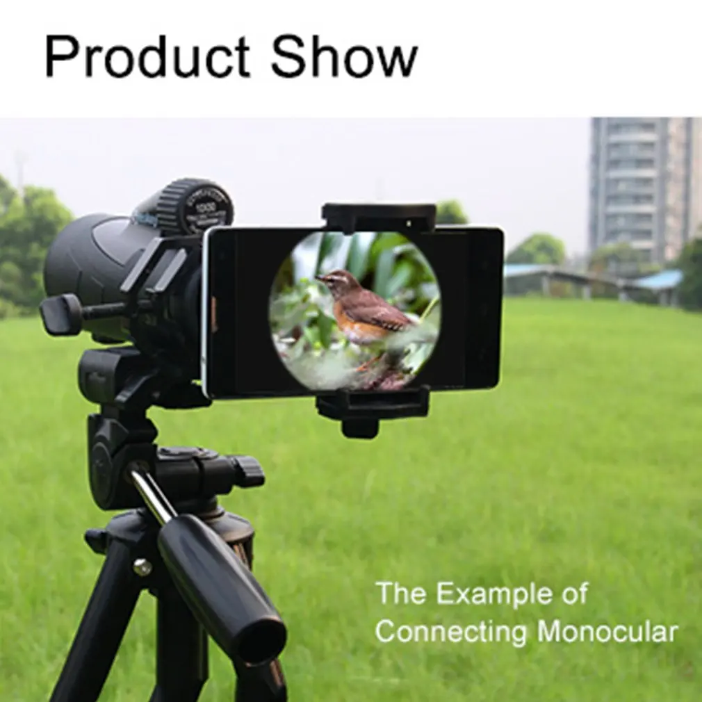

Portable CM-4 Microscope Adapter Clip Binocular Monocular Spotting Scopes Universal Mobile Phone Camera Adapter Holder Black