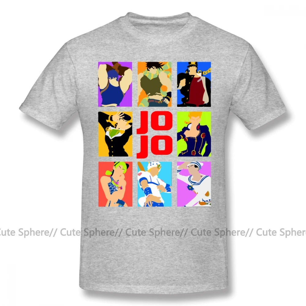 Jojo причудливая футболка Jojo S причудливая футболка с коротким рукавом летняя футболка забавная графическая 5x100 Хлопковая мужская футболка