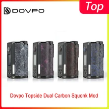 Dovpo Topside Dual Carbon Squonk Mod 200 Вт с чипом YIHI, работающим от двух аккумуляторов 18650, Vape Mod VS Drag 2/Naboo Mod