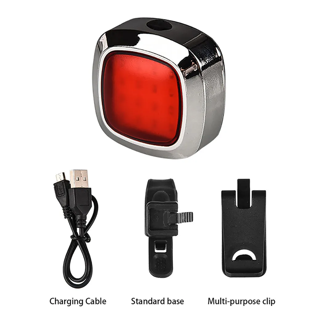 Excellent Safety taillight Bike parts USB Charging Brake Induction Safe riding Waterproof Safety taillight Waterproof Safety taillight #BZ 14 Excellent Safety taillight Bike parts USB Charging Brake Induction Safe riding Waterproof Safety taillight Waterproof Safety taillight #BZ 14