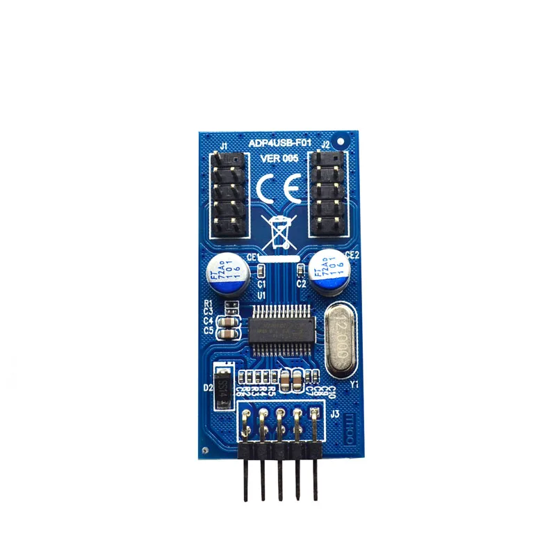 Материнская плата 9Pin USB коннектор на 2 штекера адаптер карта USB2.0 9Pin на двойной 9Pin коннектор разветвитель