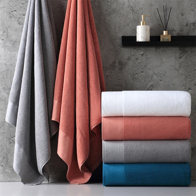 Thickened Solid Color Soft Absorbent Quick-drying Coral Fleece Bath Towel  Set Adult Beach Towels for Bathroom Clearance - AliExpress