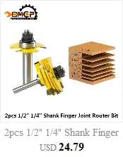 3 шт 1/" 1/4" хвостовик поднятая панель двери шкафа маршрутизатор Набор бит угловой округление фрезы твердосплавные шипы Деревообрабатывающие инструменты