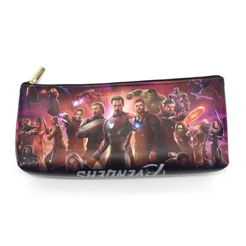 

The Avengers Iron Man Pencil Case Zipper Pen Bag Fashion Stationery Bag Captain Hulk Thor Stationery Case Cosmetic Cases Bags