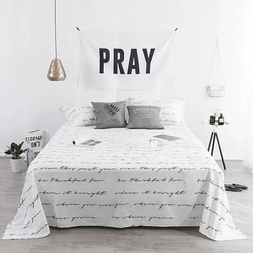 bedsheet 8 Хлопковый комплект простыней, простынь, постельное белье, наматрасник, Твин, королева, Королевский размер, Комплект постельного белья, серый, белый цвет, драп-де-Лит, sabanas 36 - Цвет: bedsheet 8