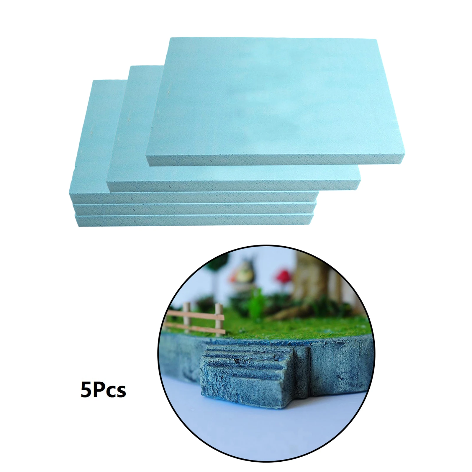 5pcs Foam Blocks Rectangle High Density Blocks Foam Foam Board Diorama