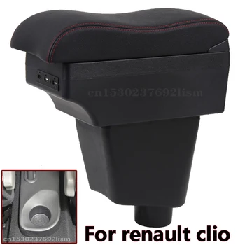 

For Renault Clio 4 Armrest box Universal Car Central Armrest Storage Box cup holder ashtray modification accessories
