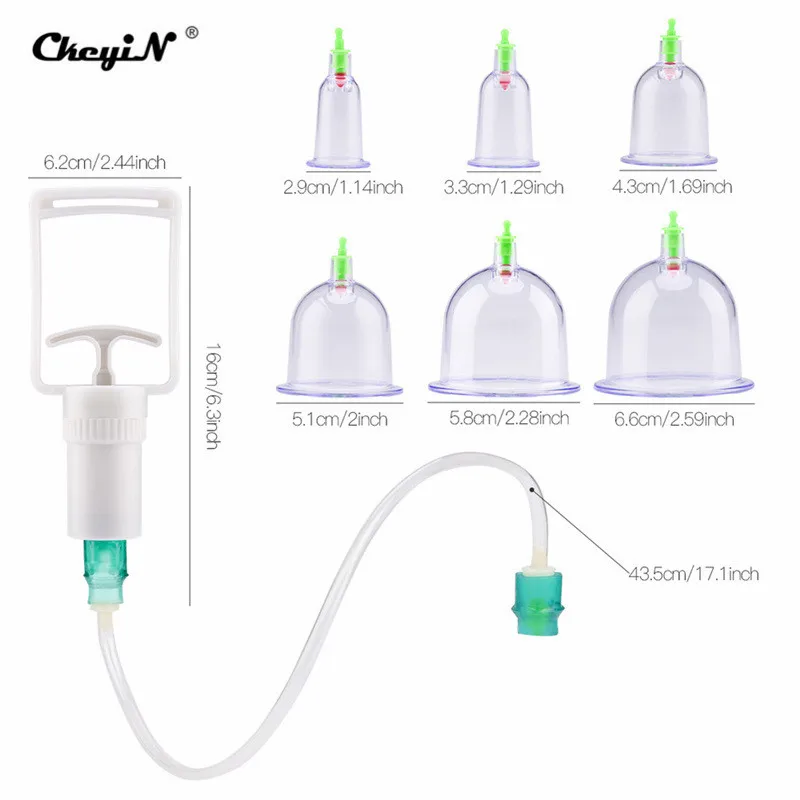Kit De 24 Ventouses Thérapie Massage - Transparentes, Plastique, Neuves