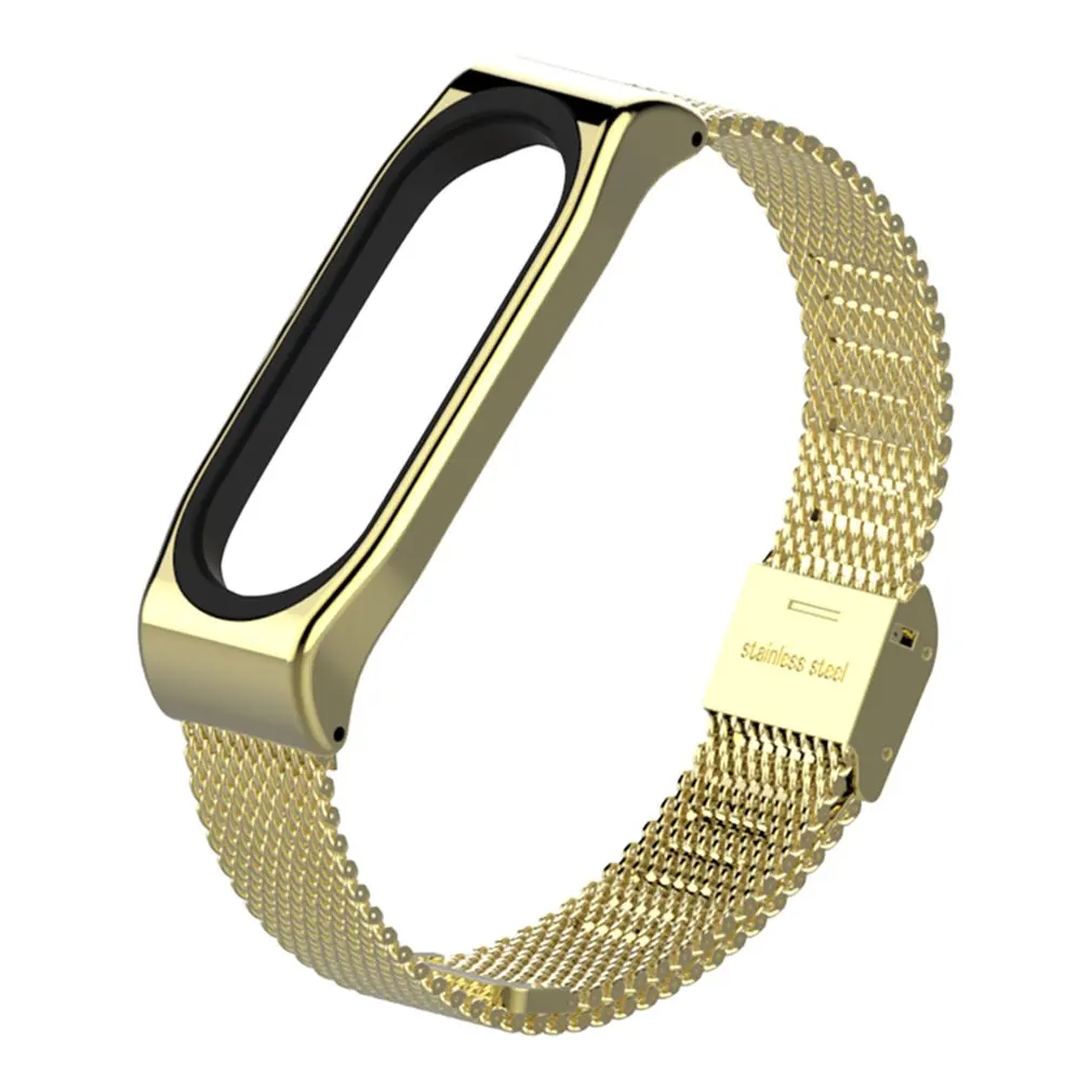 

New Mijobs Mi Band 3 Strap Bracelet for xiaomi Mi Band 3 wrist strap Mi band3 Smart Band Strap MiBand 3 Wristband black Metal