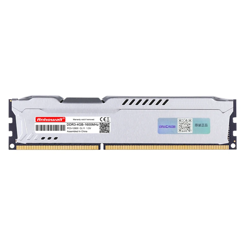 ANKOWALL DDR3 4 ГБ 8 ГБ 1333 1600 МГц ram Memoria DDR 3 настольная память PC3-10600 12800 DIMM с радиатором на все материнские платы