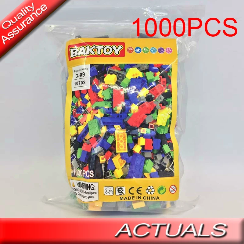 

1000Pcs BAKTOY DIY Creative Building Block Kids Educational Bulk Model Brick Set Toy Gift Compatible All Brand Classic
