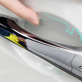 

4 pcs Universal Invisible Transparent Car Door Handle Scratches Protective Protector Films Handle Protection Sticker