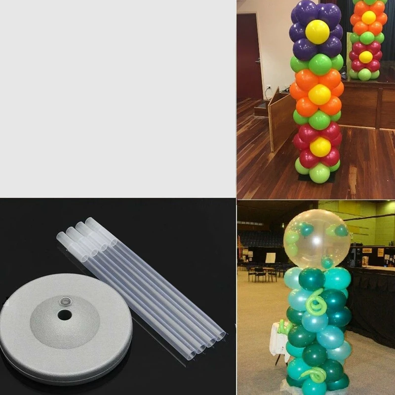  DIY Balloon Column Arch Base Upright Pole Display Stand Kit Wedding Birthday Party Decoration