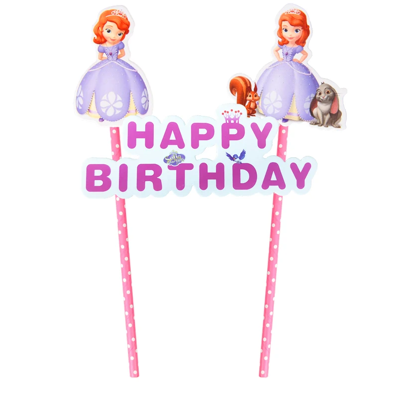Cake topper 1set 1 упаковка/комплект, мультяшная бумага "Принцесса", салфетка для мальчиков и девочек, пол, раскрывает день рождения, украшение для салфеток, салфетки 33*33 см - Цвет: Cake topper 1set