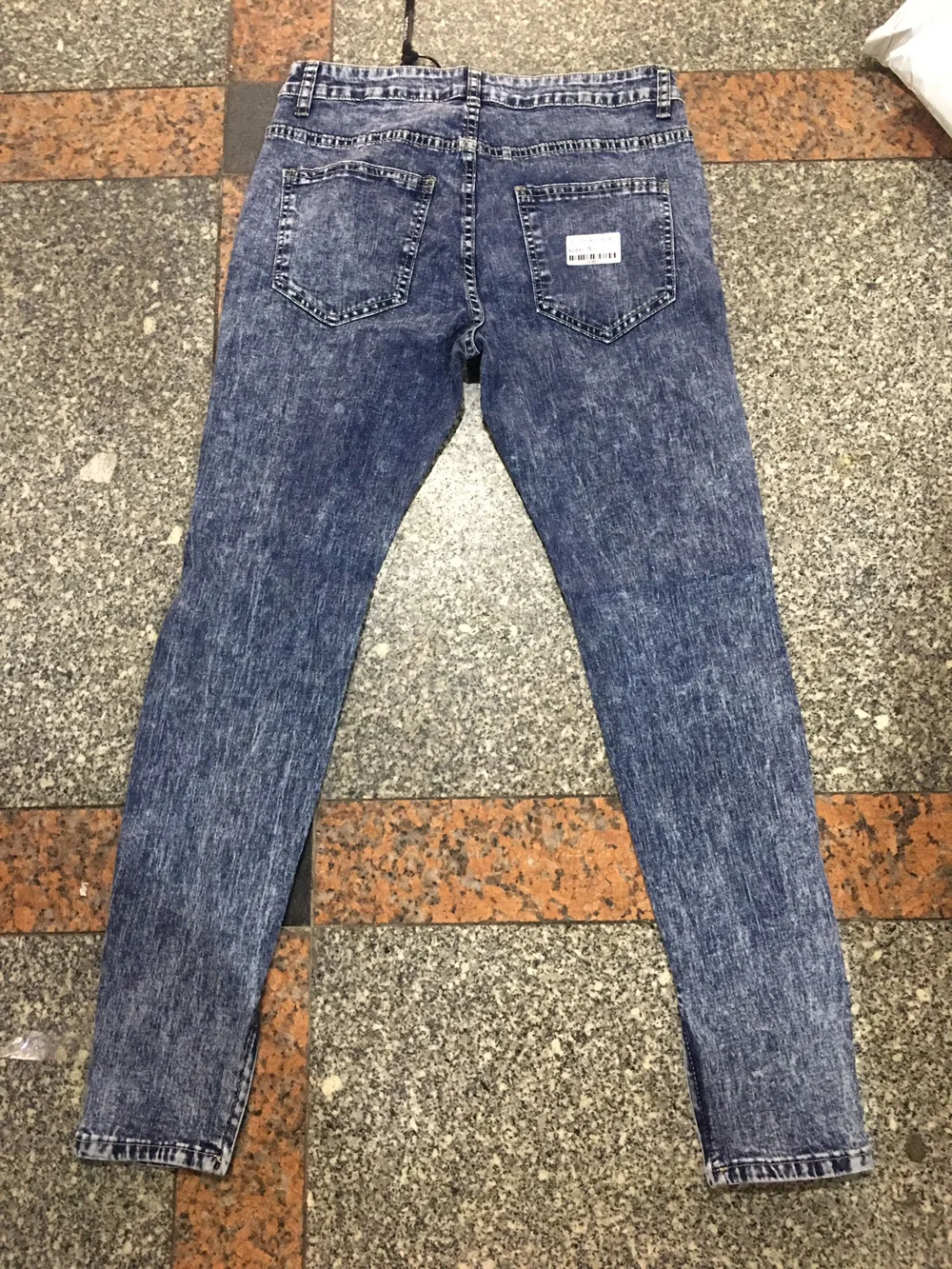 Новые обтягивающие мужские джинсы уличной рваные джинсы Homme хип-хоп сломанной modis мужские брюки-карандаш