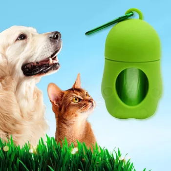 

Penguin Shape Pet Waste Bag Dispenser Portable Outdoor Plastic Dog Poop Cleaning Box Holder with 15 Bags Supplies for Dogs