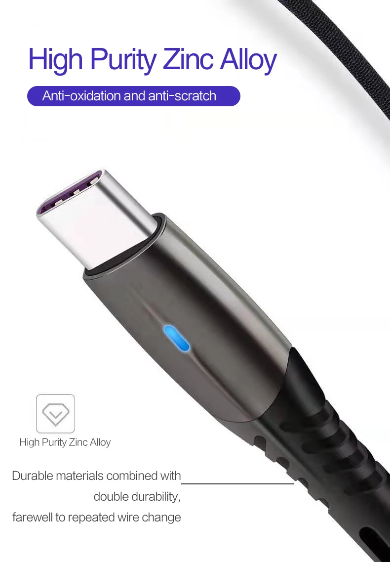 KSTUCNE huawei Usb 5A type C кабель супер быстрая зарядка для huawei samsung Xiaomi Redmi Note 7 Мобильный телефон USB C type-c кабель провод