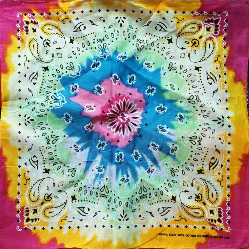 New Unisex Cotton Hip Hop Bandana Headwear Fashion Paisley Hair Band Scarf Neck Wrist Wrap Magic Square Scarves Handkerchief cycling bandana bandana headscarf cotton bandana bandana neck cover multifunctional bandana motorcycle bandana camouflage bandana