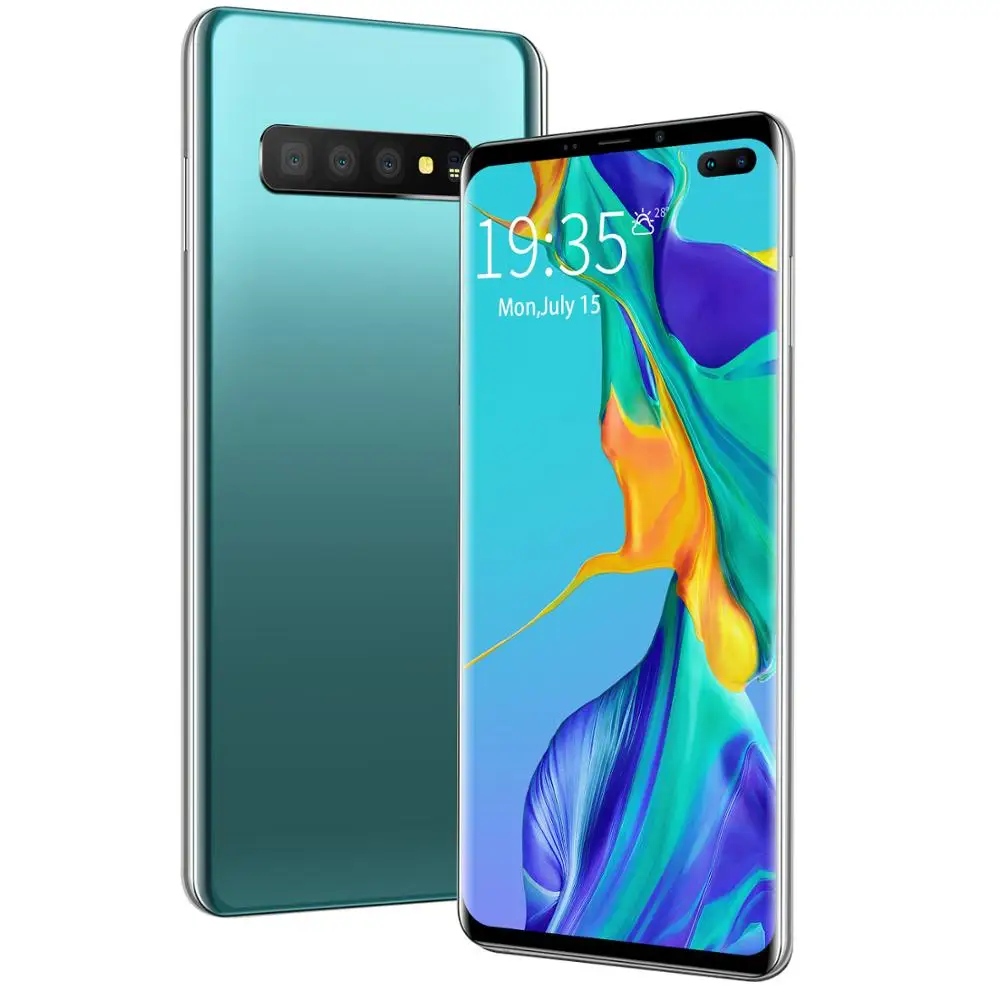 US $125.40 Galxy S10 Smartphone FullScreen 8core 128256 GB Android 90 Finger Face ID Dual Camera 4G Smart Mobile Cell Phone Handset