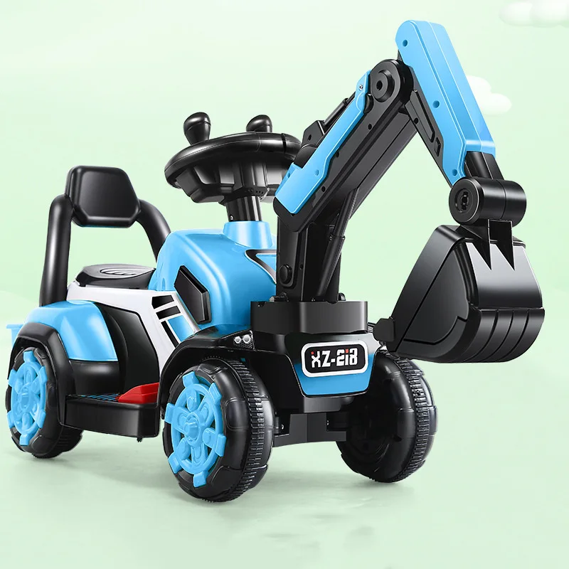 Детские четырехколесные экскаваторы тракторы Rideable Игрушки для мальчиков строительная техника для детей на открытом воздухе внедорожный автомобиль дорожные Инструменты подарки