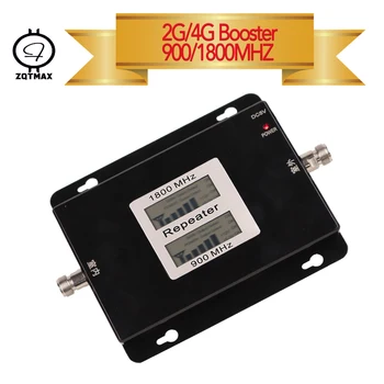 

ZQTMAX 2g 4g Mobile Signal Booster 900 1800 lte cellular signal amplifier gsm dcs repeater dual band B3 B8 70dB