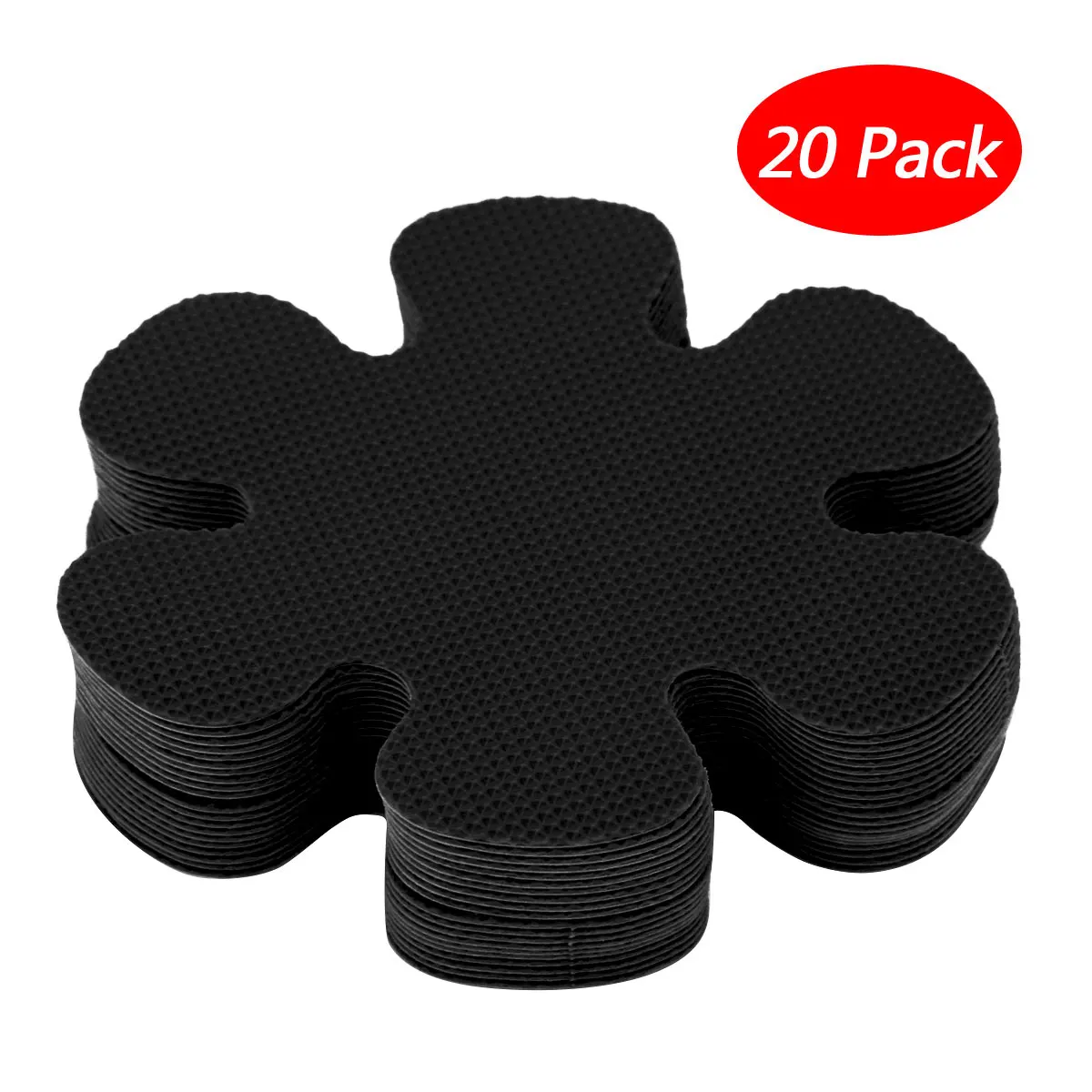 20 Adesivi Antiscivolo A Forma Di Fiore Per Vasca E Doccia - Trasparenti, Diametro 10cm - Foto 3