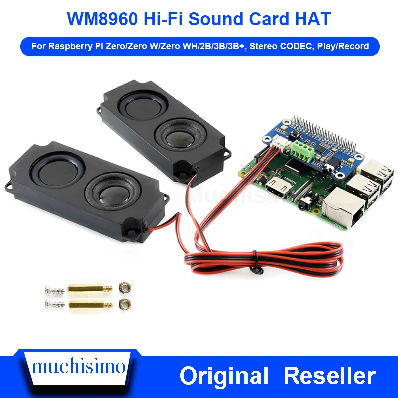WM8960 Hi Fi звуковая шляпа &quotкарта&quot для Raspberry Pi Zero W WH 2B 3B + стерео кодек