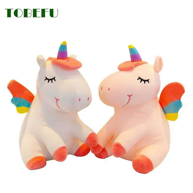 25 см Моделирование мягкий милый Радужный стиль Единорог Игрушка Плюшевые