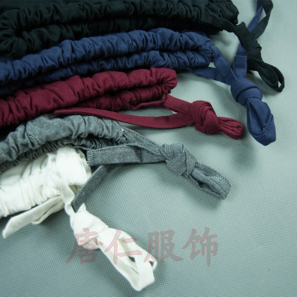 Китайский Хлопок Старый грубая ткань мужской костюм Танга брюки кунг-фу Тай Чи утренняя зарядка тренировочные брюки для выступлений брюки