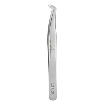

1pcs New Stainless Steel Eyebrow Tweezer Straight Curved Tweezers Eyelash extension Make up Tools Excellent Quality