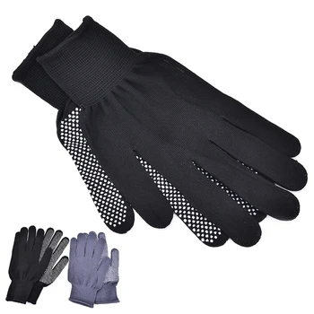 

2Pcs Professional Heat Resistant Glove For Curling Straight Flat Iron Black Heat Glove For Curling Iron Hair Styling Tool