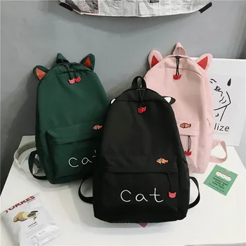 

3set School Bags Casual Canvas Women School Backpack New School Bag Fashion Teenager Anti-theft Rucksack Mochilas Female Bagpack
