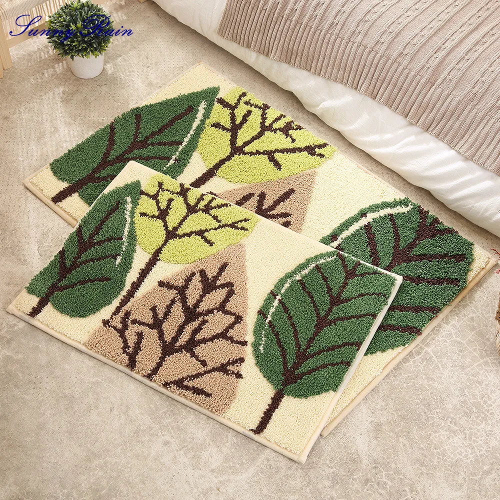 SunnyRain 1 предмет коврик для ванной комнаты пушистые коврики Нескользящие стойкие коврики и ковры для кухни моющиеся