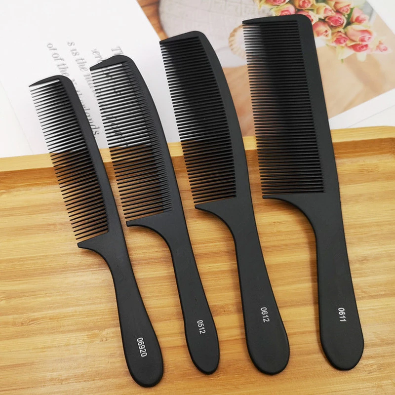 Good Buy Cutting Comb Hair-Salon-Comb Hairdressing Carbon-Material Antistatic Black And LWykDXNaR