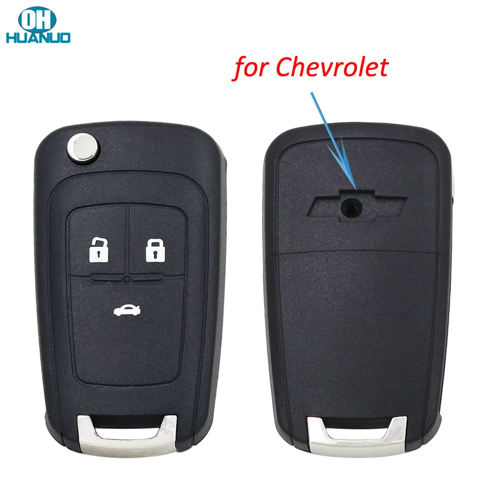 3 Buttons Flip Folding Remote Key Shell Fob Case for-Chevrolet Aveo Cruze Orlando Trax HU100 Blade | Автомобили и мотоциклы