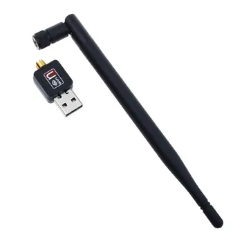 

WIFI Network Card 5dbi Antenna USB WIFI Receiver 150Mbps 2.4GHz Wireless Dongle for PC