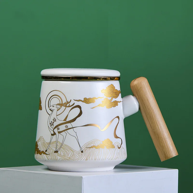 

Ceramic Tea Cup Tea Separation Large-capacity Filter Color Enamel Mugs Hand Made Ceramic Teacups High Quality Chinese Tea Mug