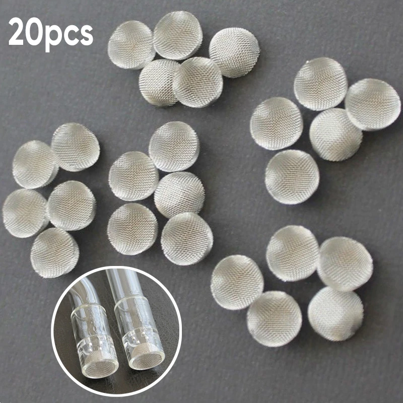 Filter Mesh Straight Metal Gauze Screen Filters 20pcs fits for Arizer Solo/ Air Glass Stems