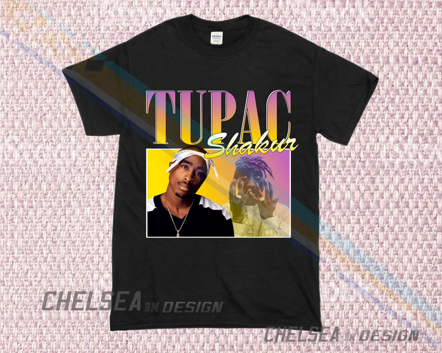 Футболка унисекс в стиле Тупака Шакура винтажная редкая футболка Merch Tour Limited