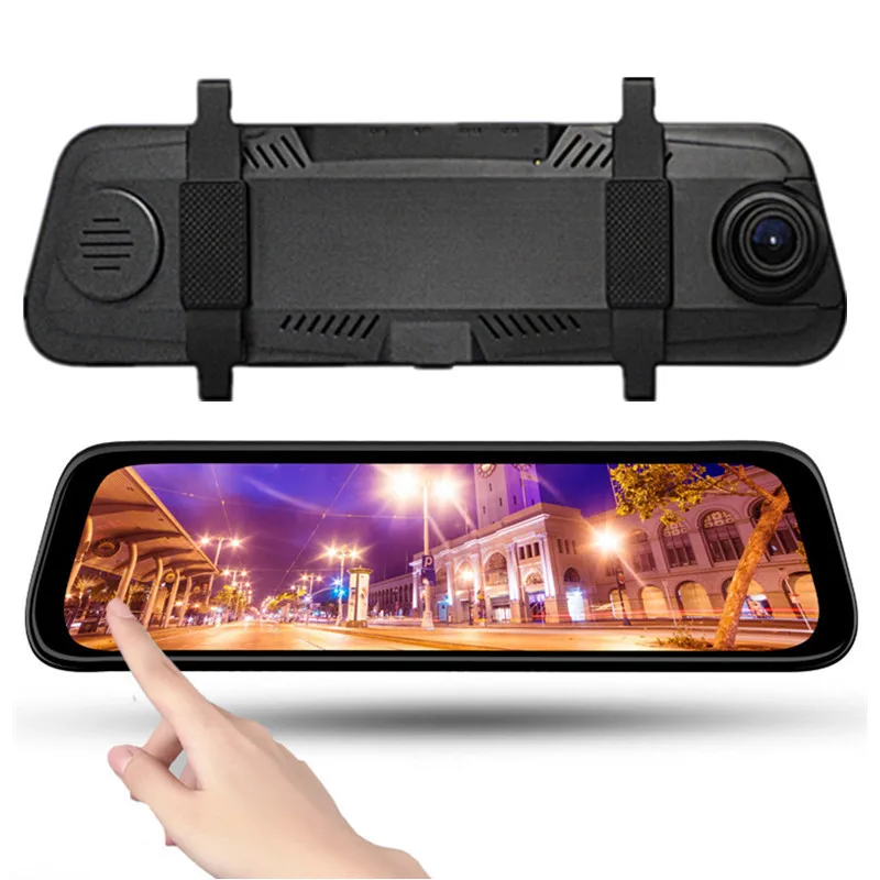 

New Style Streaming Media Tachograph High-definition Night Vision 10-Inch Dual Lens Rearview Mirror Reverse Image Front And Back