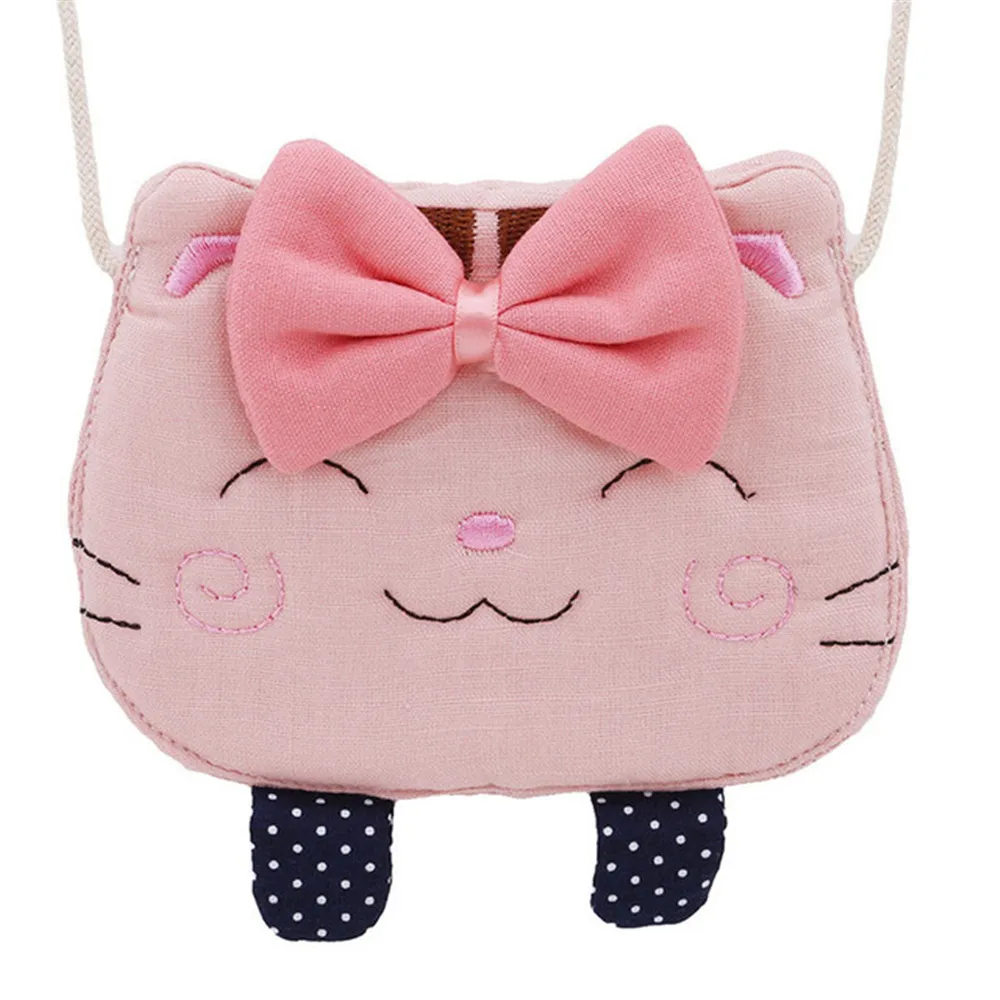 Kawaii портмоне «кошка» Высокое качество 6 цветов для маленьких монет 10 см брелок Подарочный Карманный Кошелек для монет женский кошелек - Цвет: pink