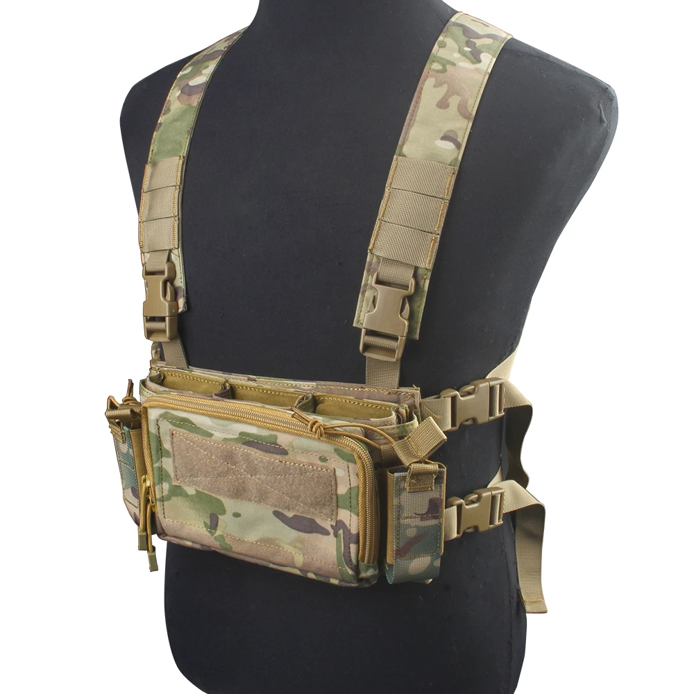 Tactical Chest Rig Vest Kangaroo Magazine Pouch Military Recon