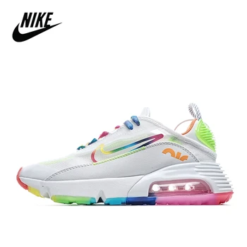 

Nike-Sneakers Air Max 2090 Multicolor / White Future sci-fi Too Air Cushion, Casual Running Shoes, CT7695-105 "White Rainbow"