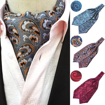 

high quality Men Vintage Necktie Cravat Polka Flower Gentleman Neck Tie Handkerchief