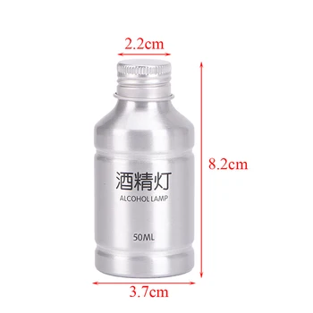 

50ml Chemistry Alcohol Burner Lamp Portable Metal Alcohol Lamp Lab Equipment Heating Laborotary Supplies