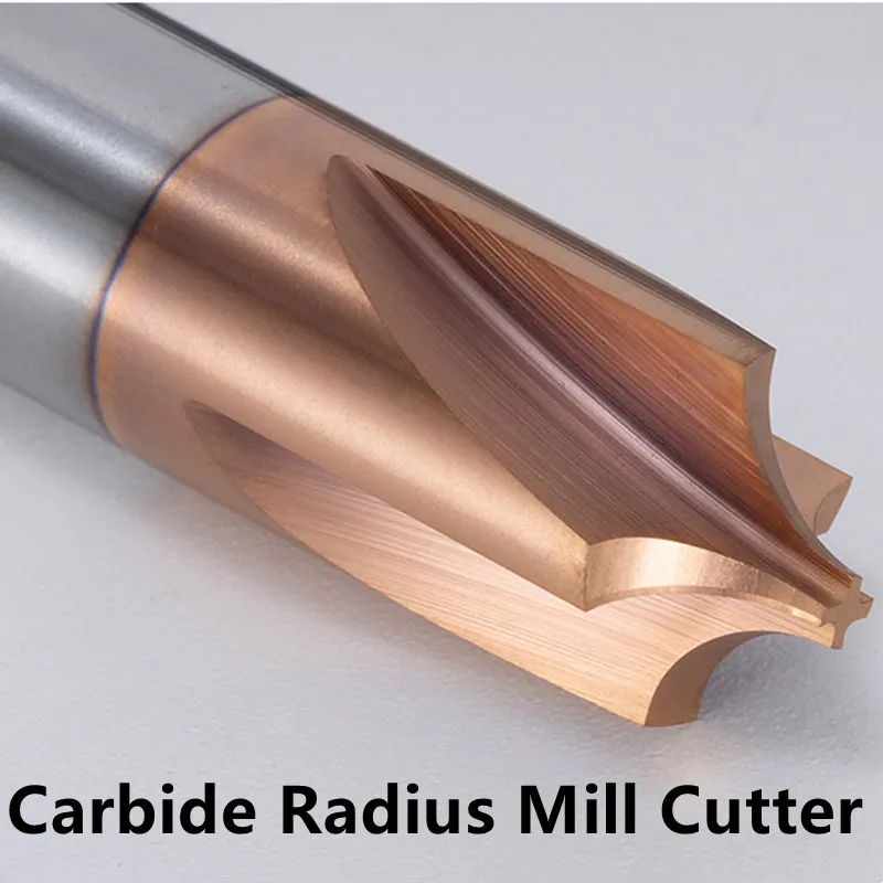 

Tungsten Carbide Radius Corner Rounding Cutter End Mill CNC Tool R0.5 R1 R2 R3 R6 Chamfering Outside Radii Quarter Circle Router