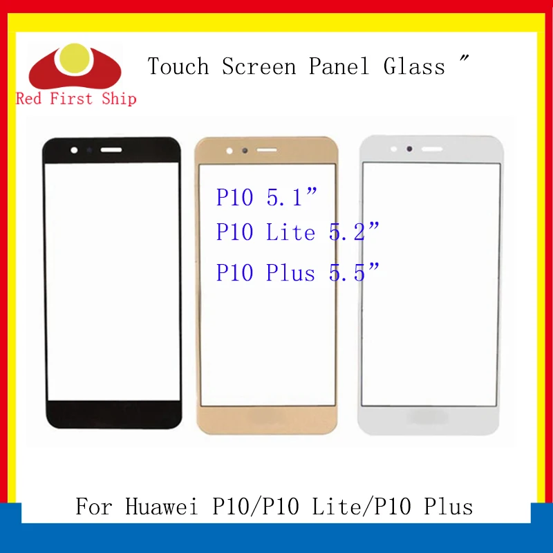 10 шт./лот сенсорный экран для huawei P10/P10 Lite/P10 Plus Сенсорная панель передняя внешняя