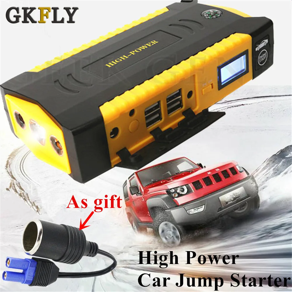 Online GKFLY High Power Auto Starthilfe 600A 12V Ausgangs Gerät Power Bank Benzin Diesel Auto Batterie Booster Ladegerät Auto starter LED