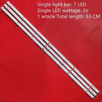 

New 3 PCS/set 7LED 830mm LED backlight strip for LG 43LJ5500 43UJ6300 LC43490062A LC43490063A LC43490064A LC43490060A